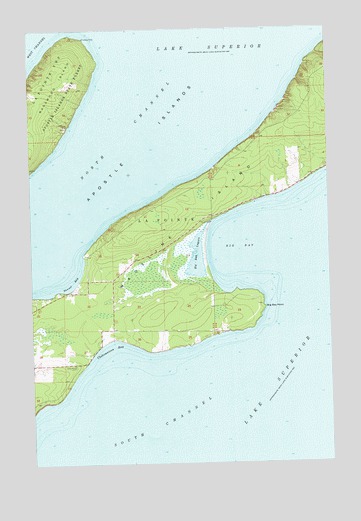 madeline island  map