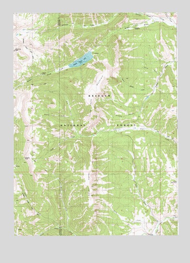 Topographical Map Of Wyoming. Wyoming Peak, WY USGS 1:24K Topographic Map Preview:
