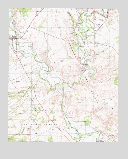 Cornville, AZ USGS Topographic Map
