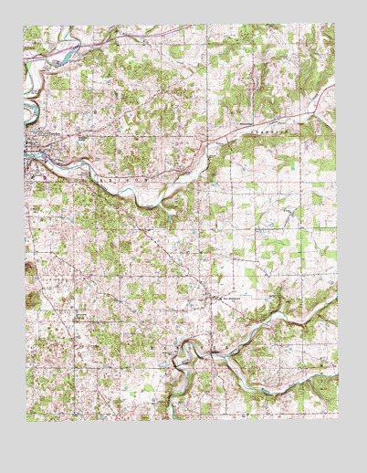 Corydon East, IN USGS Topographic Map