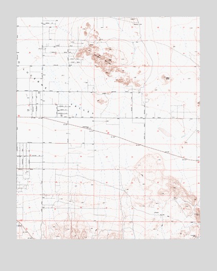 Cougar Buttes, CA USGS Topographic Map