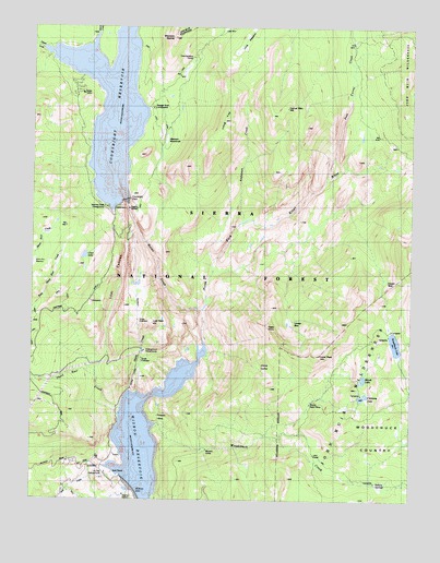 Courtright Reservoir, CA USGS Topographic Map