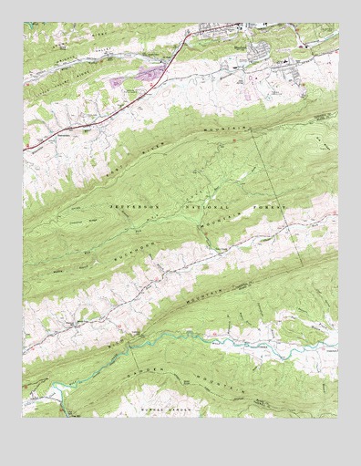 Cove Creek, VA USGS Topographic Map