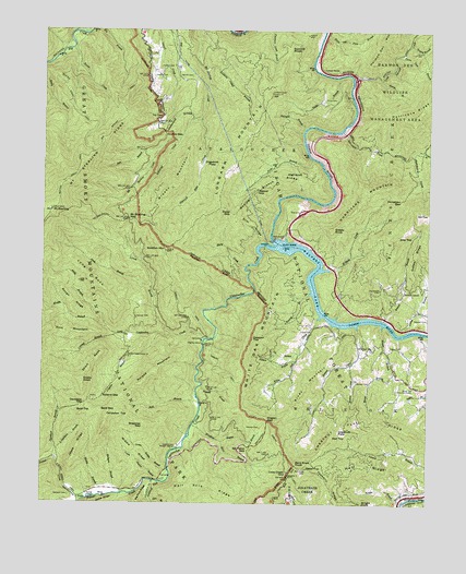 Cove Creek Gap, NC USGS Topographic Map
