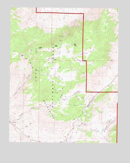 Cowhorn Valley, CA USGS Topographic Map