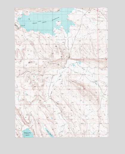 Crane Creek Reservoir, ID USGS Topographic Map