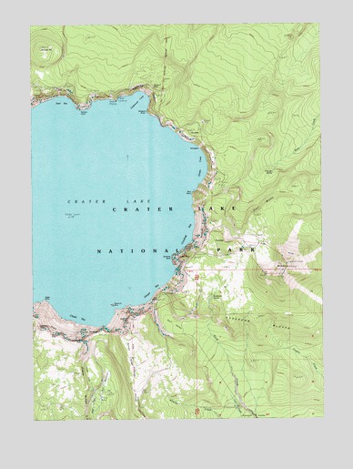 Crater Lake East, OR USGS Topographic Map