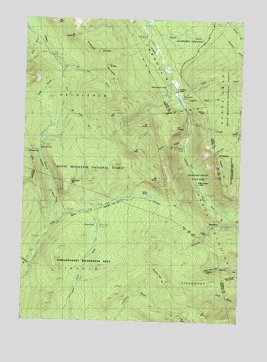 Crawford Notch, NH USGS Topographic Map