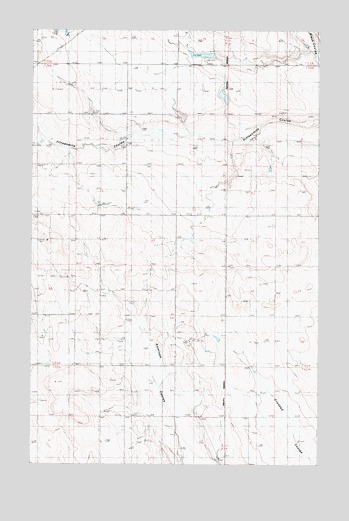 Antelope Coulee NW, MT USGS Topographic Map