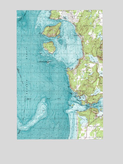 Deception Pass, WA USGS Topographic Map