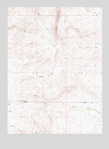 Delano Ranch, WY USGS Topographic Map