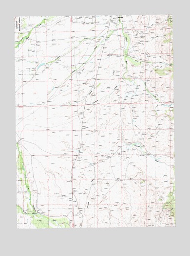 Delaware Creek, NV USGS Topographic Map