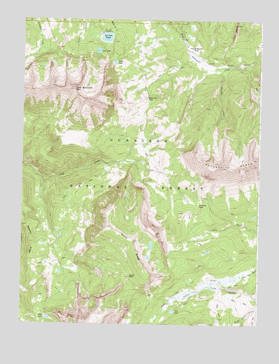 Anthracite Range, CO USGS Topographic Map