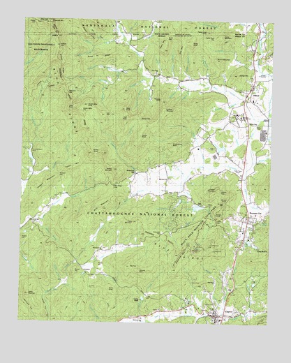 Dillard, GA USGS Topographic Map
