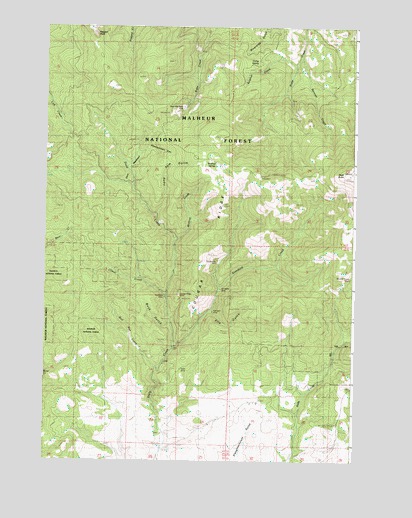 Dixie Meadows, OR USGS Topographic Map