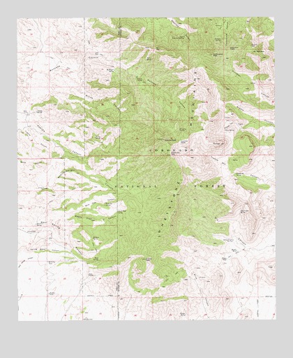 Apache Peak, AZ USGS Topographic Map