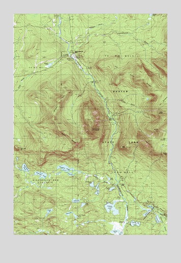Doubletop Mountain, ME USGS Topographic Map