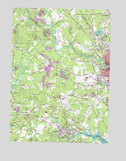 Dover West, NH USGS Topographic Map