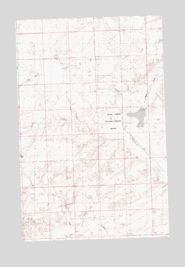 Down Reservoir NW, MT USGS Topographic Map