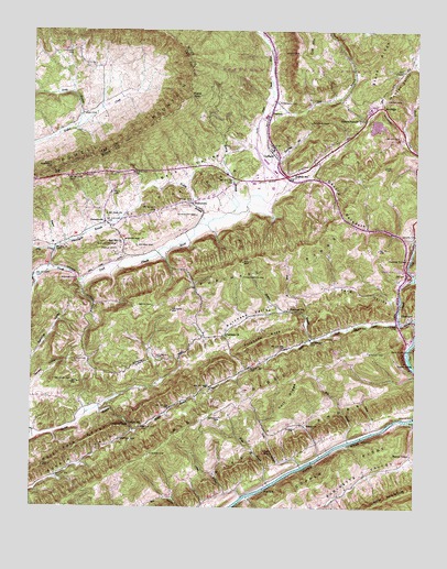 Duffield, VA USGS Topographic Map