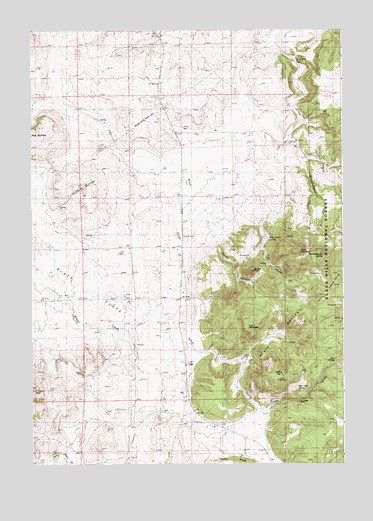 Duling Hill, WY USGS Topographic Map