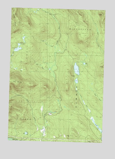 Dummer Ponds, NH USGS Topographic Map