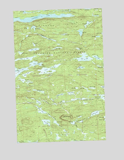 Eagle Mountain, MN USGS Topographic Map