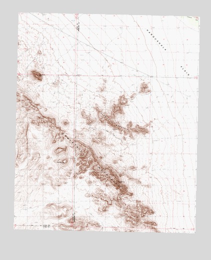 Eagletail Mountains East, AZ USGS Topographic Map