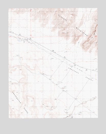 East of Ryan, CA USGS Topographic Map