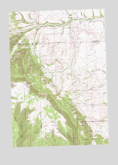 East Pryor Mountain, MT USGS Topographic Map