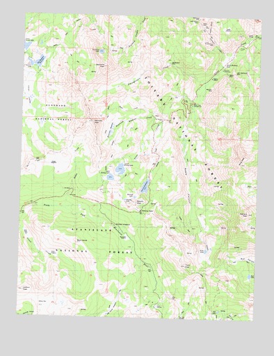Ebbetts Pass, CA USGS Topographic Map
