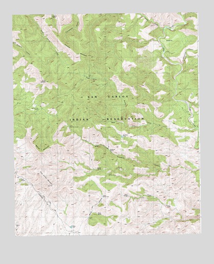 Elevator Mountain, AZ USGS Topographic Map