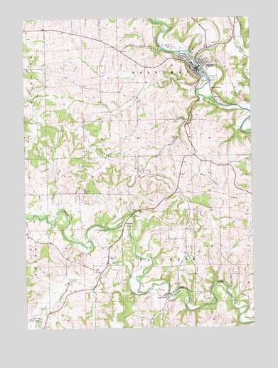 Elkader, IA USGS Topographic Map