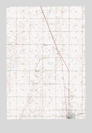 Ellendale North, ND USGS Topographic Map