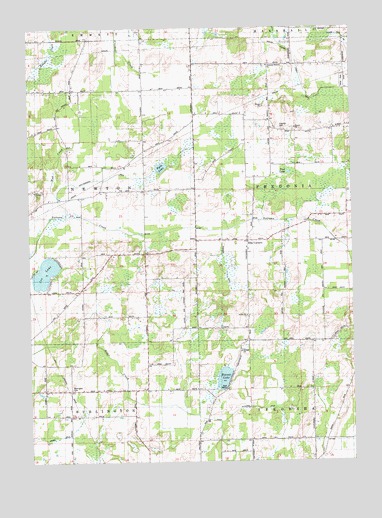 Ellis Corners, MI USGS Topographic Map