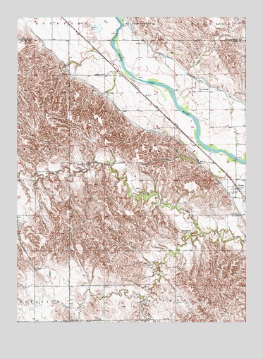 Elyria, NE USGS Topographic Map