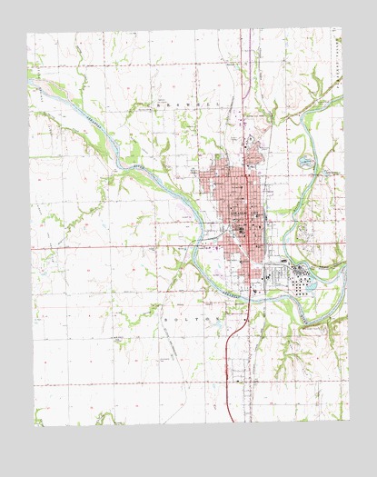 Arkansas City, KS USGS Topographic Map