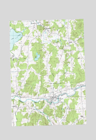 Enosburg Falls, VT USGS Topographic Map