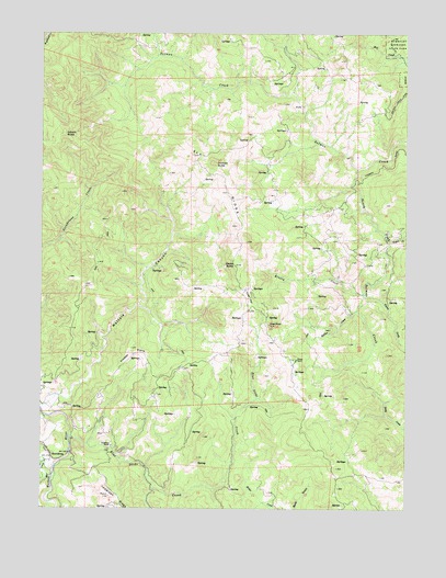 Ettersburg, CA USGS Topographic Map