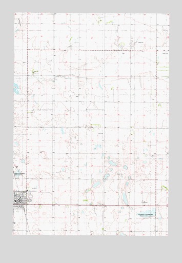 Eureka East, SD USGS Topographic Map