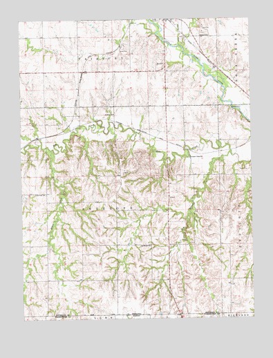 Fairbury SW, NE USGS Topographic Map