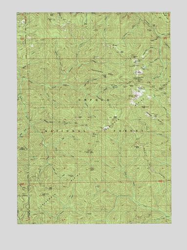 Fairview Peak, OR USGS Topographic Map