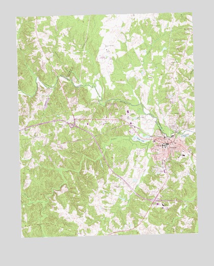 Farmville, VA USGS Topographic Map