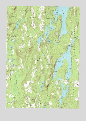 Fayette, ME USGS Topographic Map