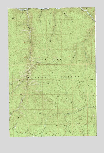Fishhook Creek, ID USGS Topographic Map