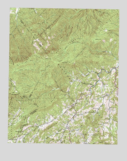 Flag Pond, TN USGS Topographic Map