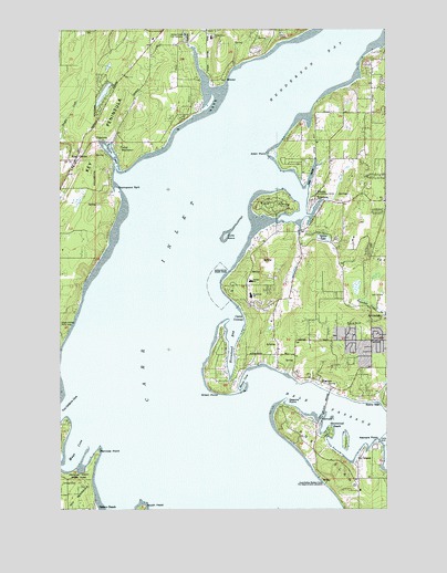 Fox Island, WA USGS Topographic Map