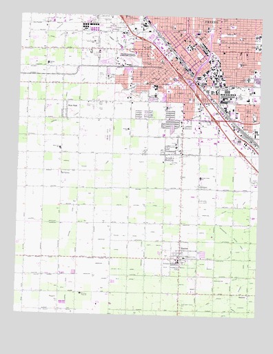 Fresno South, CA USGS Topographic Map