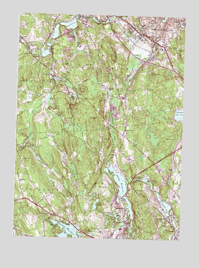 Georgiaville, RI USGS Topographic Map