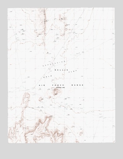 Gold Flat West, NV USGS Topographic Map